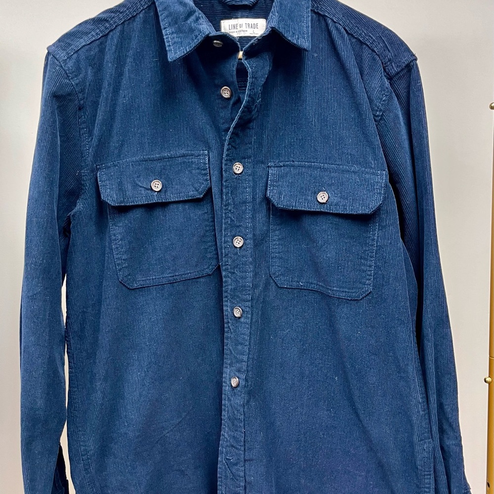 Line of Trade Blue Corduroy Shirt